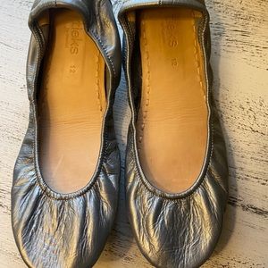 Tieks Metallic Pewter size 12